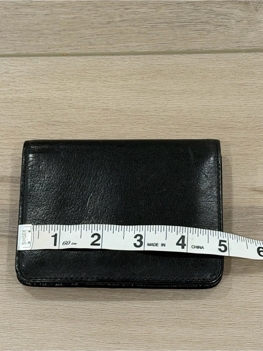 Vintage COACH Water Buffalo Leather Wallet Black Bifold